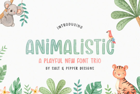 Animalistic Trio Font for Eye-Catching Display Typography