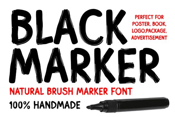 Black Marker Font for Modern Web Design Projects