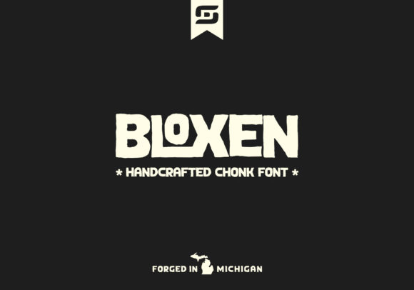 Bloxen Display Font for Editorial Design Projects