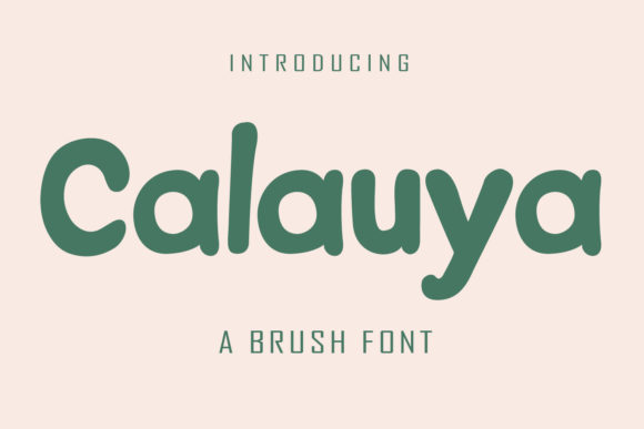 Calauya: A Premium Display Font for Creative Branding