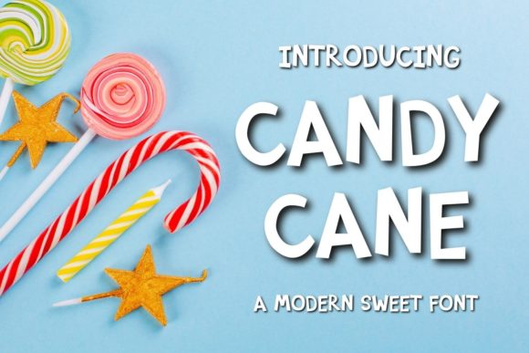 Candy Cane Font for Creative Makers and Seasonal Designers