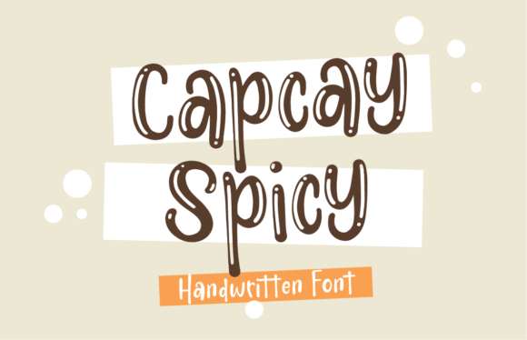 Capcay Spicy Font for Creative Craft Projects
