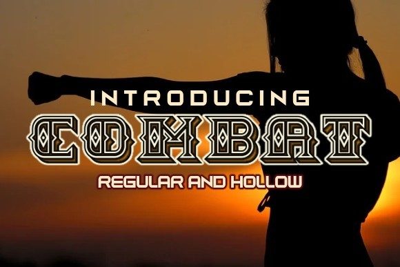 Combat: A Bold Display Font