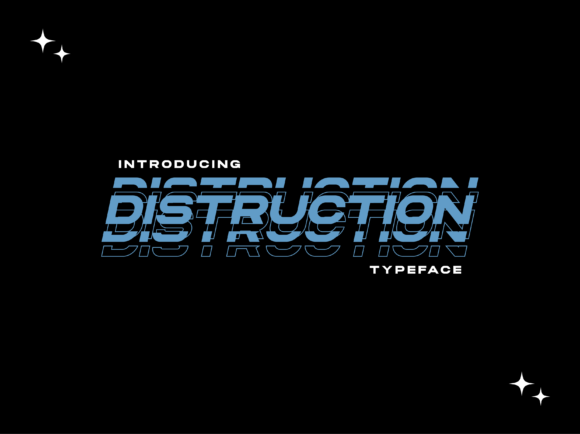 Distruction Font for Modern Makers and Creative Projects