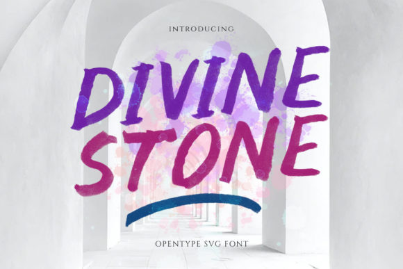 Divine Stone Font: A Playful Brush Typeface for Creative Branding