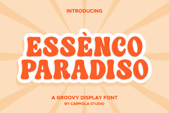 Essenco Paradiso Font: A Retro Vintage Typeface for Editorial Design