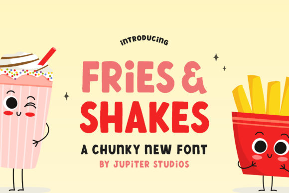 Fries and Shake Display Font Review for Creative Projects