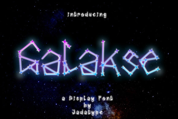 Galakse Font: A Playful Display Typeface for Editorial Design
