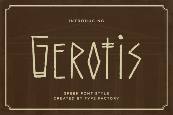Gerotis Font: Ancient Greek-Inspired Display Typography for Web Design