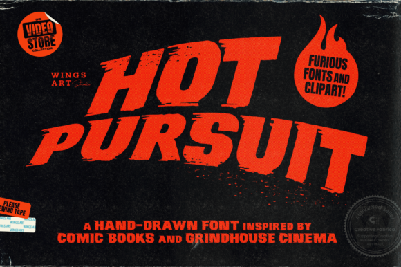 Hot Pursuit Font: A Bold Display Typeface for Business Branding