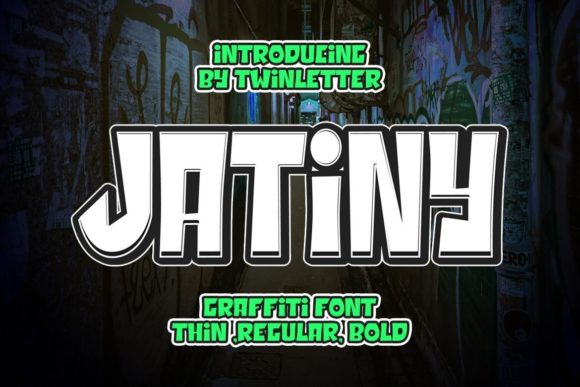 Jatiny: A Bold Display Font for Editorial Design