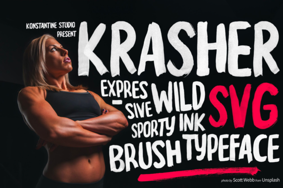 Krasher Display Font for Branding and Creative Projects