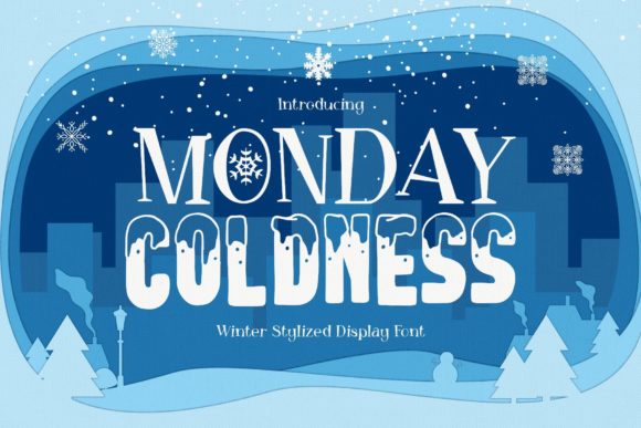 Monday Coldness Font for Winter-Inspired Web Design
