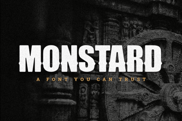 Monstard Font: A Bold Display Typeface for Business Branding