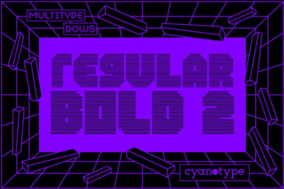 MultiType Rows Regular Bold 2: A Display Font for Trendy Branding