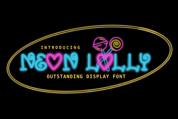 Neon Lolly Font: A Vibrant Display Type for Creative Projects