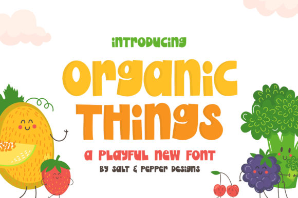 Organic Things Font for Creative Business Branding