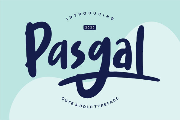 Pasgal Display Font for Trendy and Urban Craft Projects