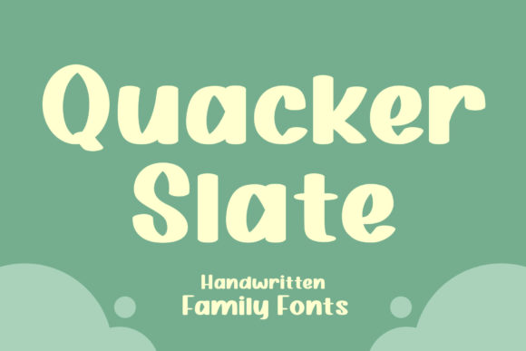Quacker Slate: A Friendly Display Font for Editorial Design