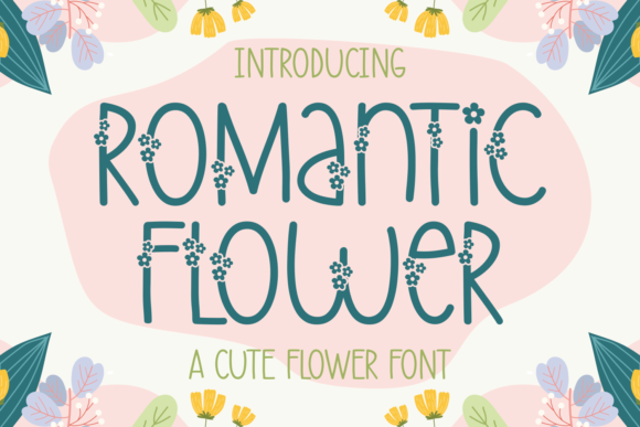 Romantic Flower Font