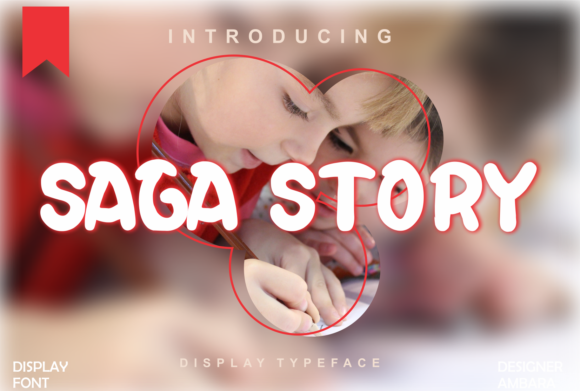 Saga Story Font for Creative Makers and Product Designs