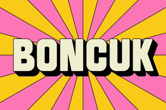 SK Boncuk Font Review: A Bold Display Typeface for Creative Branding