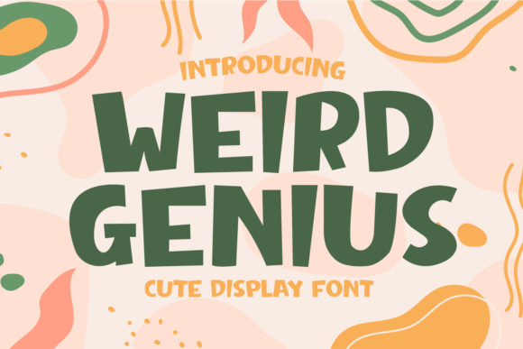 Weird Genius Font for Creative Business Branding
