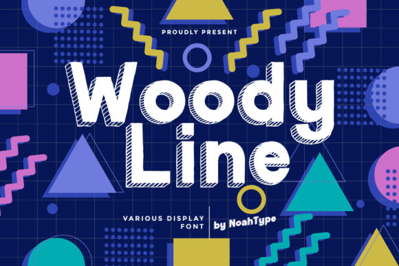 Woody Line Font for Bold, Fun Campaign Designs