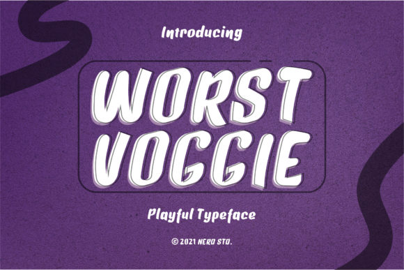 Worst Voggie Font: A Brush-Style Typeface for Better Branding